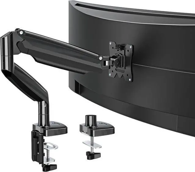 Main image of MOUNTUP Ultrawide Monitor Arm for Max 40 Inch Screen, Heavy Duty Monitor Desk Mount Support 6.6-30.9lbs, Gas Spring Computer Monitors Stand for Desk, VESA Mount with Clamp & Grommet Base