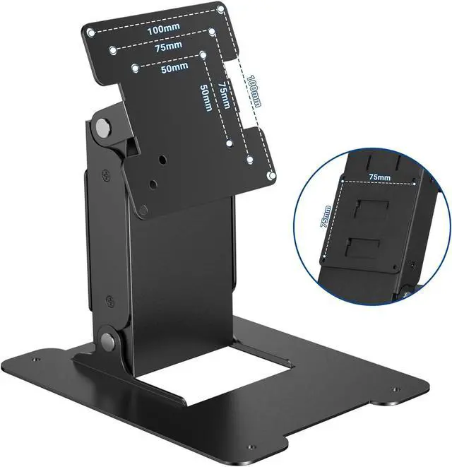 Alt view image 5 of 6 - Touch LCD Monitor&All in One PC Stand All Metal Holder Sturdy with VESA Hole 75x75mm&100x100mm