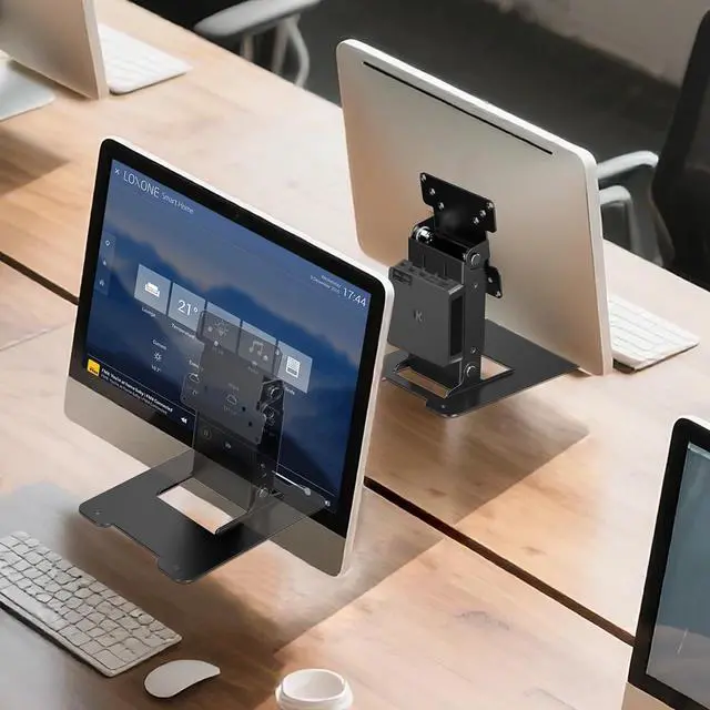 Alt view image 6 of 6 - Touch LCD Monitor&All in One PC Stand All Metal Holder Sturdy with VESA Hole 75x75mm&100x100mm