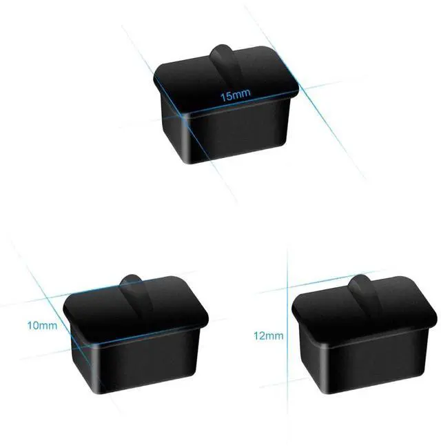 Alt view image 6 of 6 - SFP SFP+ XFP Dust Covers Caps Suitable for Open Slot on Network Switch Silicone Type A 20pcs/Pack