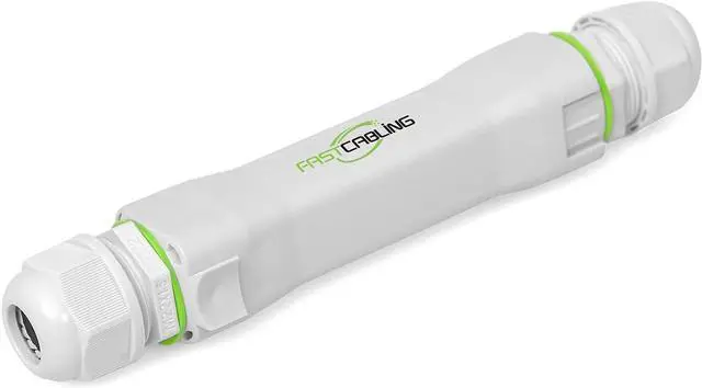 Main image of FASTCALBING Waterproof Direct Burial PoE Extender for IP Camera, Ethernet Extension Breaking 100m Distance Limit, Outdoor PoE Repeater, IEEE 802.3af/at/bt, PoE+, Plug and Play