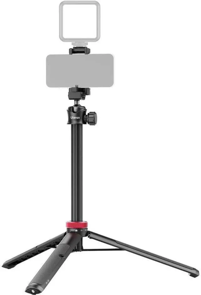 Alt view image 4 of 7 - ULANZI MT-44 Extendable Phone Tripod, 59" Selfie Stick Vlog Stand with 2 in 1 Phone Clip, 360° Ball Head Camera Tripod for iPhone Sony Canon DJI Osmo Action Camera, Lightweight for Travel