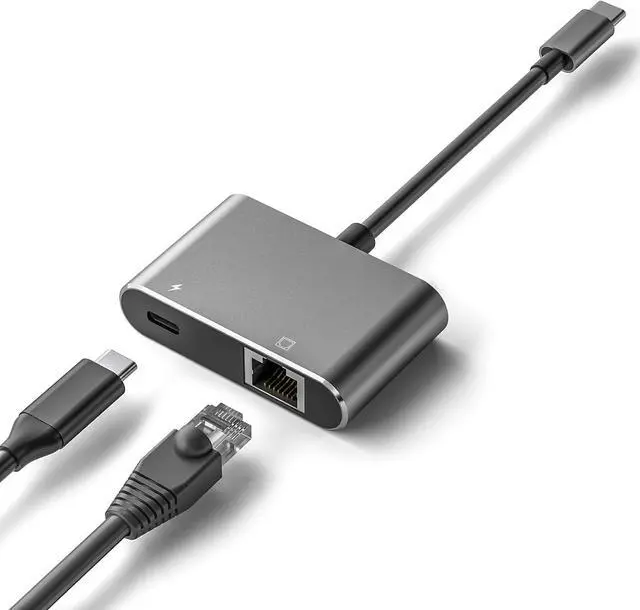 Alt view image 2 of 7 - ULANSeN USB C to RJ45 LAN Ethernet Gigabit Network Adapter with Chippset AX88179 with 100W PD Charging for Windows/iOS/iPadOS/macOS/Linux