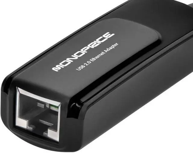 Alt view image 4 of 5 - Monoprice USB 2.0 Ultrabook Ethernet Adapter (Low Power), Supports Windows and MacOS