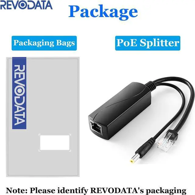 Alt view image 7 of 7 - Gigabit PoE Splitter 12V 1A Output, IEEE 802.3af Standard Compliant 10, 100, 1000Mbps Power Over Ethernet Splitter Adapter for Security Camera CCTV Surveillance 5.5x2.1mm DC Plug (PS5712G)