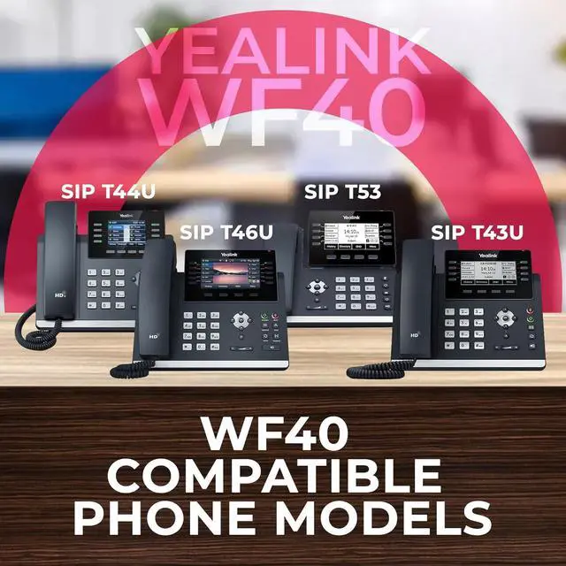 Alt view image 7 of 7 - Yealink WF40 USB Wi-Fi Dongle Adapter for Desk Phones - Compatible Phone Models - T46U, T48U,T43U, T44U, T42U, T46S, T48S, T42S,T41S, T53, T52S, T27G, T29G, T46G,T48G Global Teck Microfiber Cloth