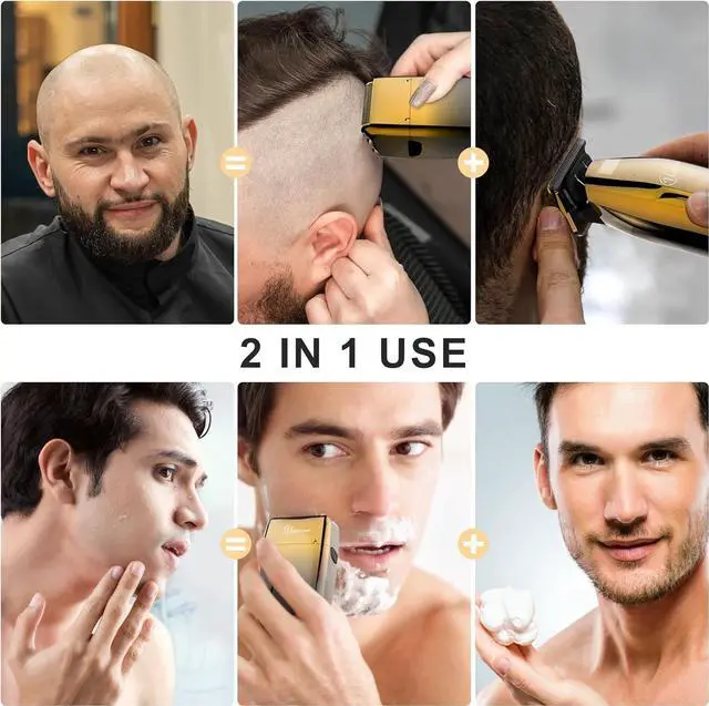 Alt view image 2 of 7 - Hatteker Foil Shaver Bald Head Shaver Electric Shaver Razor for Men Precision Trimmer Beard Clipper Triple Blades Waterproof Cordless