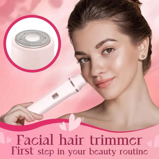 Alt view image 6 of 7 - Bikini Trimmer for Women - Painless Electric Razors for Silk Skin,Cordless Body Shaver for Trip,Replaceable Lady Facial Razor, IPX7 Waterproof&Easy Cleaning, Ceramic Blade, USB Charge Dock Pink