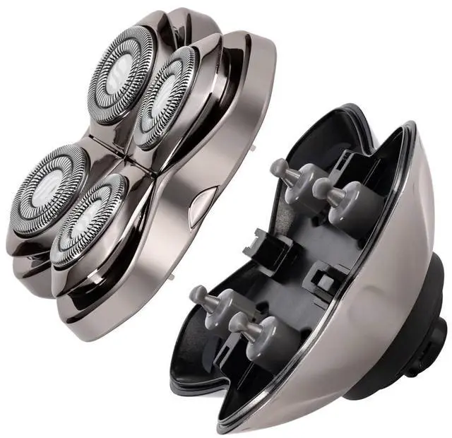 Alt view image 2 of 7 - Skull Shaver Carver PRO 4 Head Replacement Blade - Shaver Blade for Wet & Dry Shaving - Rotary Heads Design - Japanese Stainless Steel - Compatible with Pitbull, Palm & Butterfly Kiss Shavers