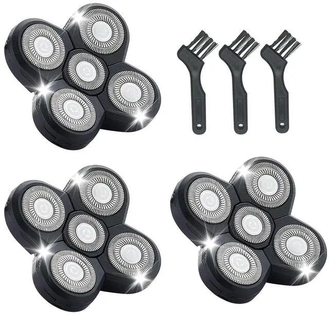 Main image of 3PCS Shaver Replacement Blades Compatible with Freedom Bald Men Head Shaver Kit,5 Head Shaver Heads for Bald Men Head and Face Electric Razor Shaver Replacement