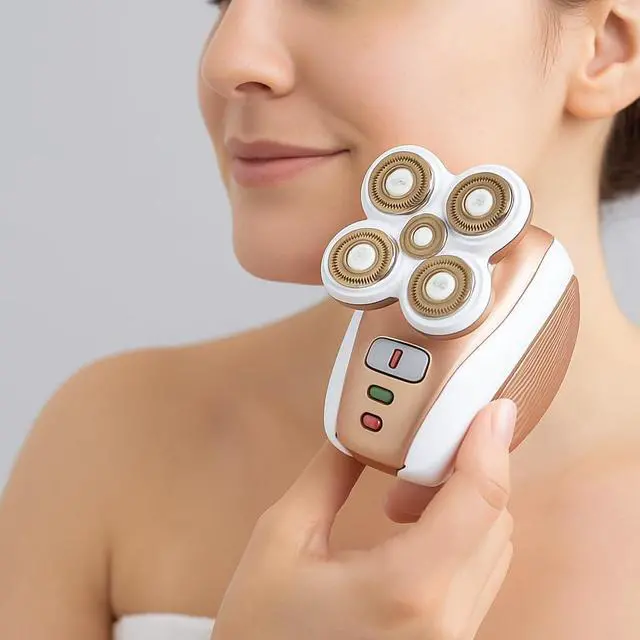 Alt view image 3 of 7 - Electric Leg Shaver for Women - Rechargeable Painless Lady Razor for Leg Face Lips Body Underarms Armpit - Female Cordless Bikini Trimmer