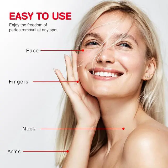 Alt view image 2 of 6 - Facial Hair Remover for Women, Face Shaver for Women, Lady Face Electric Razor for Lip, Chin, Peach Fuzz, 2 Replacement Heads and USB Rechargeable