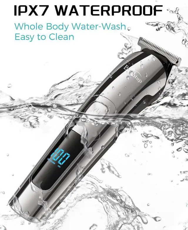 Alt view image 7 of 7 - Brightup Beard Trimmer for Men - Electric Razor & Shaver, Cordless Hair Clippers Trimmers Set, IPX7 Waterproof Mens Grooming Kit for Shaving Face, Mustache, Body, Ear, Nose Hair Trimmer, Gifts for Men