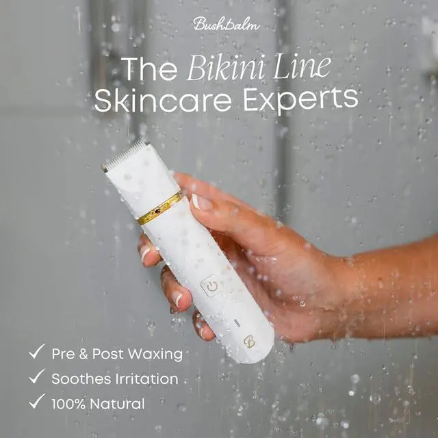 Alt view image 7 of 7 - Bushbalm Bikini Trimmer - Electric Shaver Body Hair Razor for Women, Waterproof, Cordless Shaver for Sensitive Areas, Close Grooming for Bikini, Underarms, and Legs  Francesca Trimmer