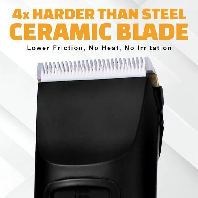 Alt view image 3 of 7 - Brio Beardscape V2 Beard Trimmer for Men Professional with Low Friction Ceramic Blade, Cordless Professional Hair Trimmer for Barbers with 4 Hrs of Long Battery Timing, Ideal for Beard & Body (Black)