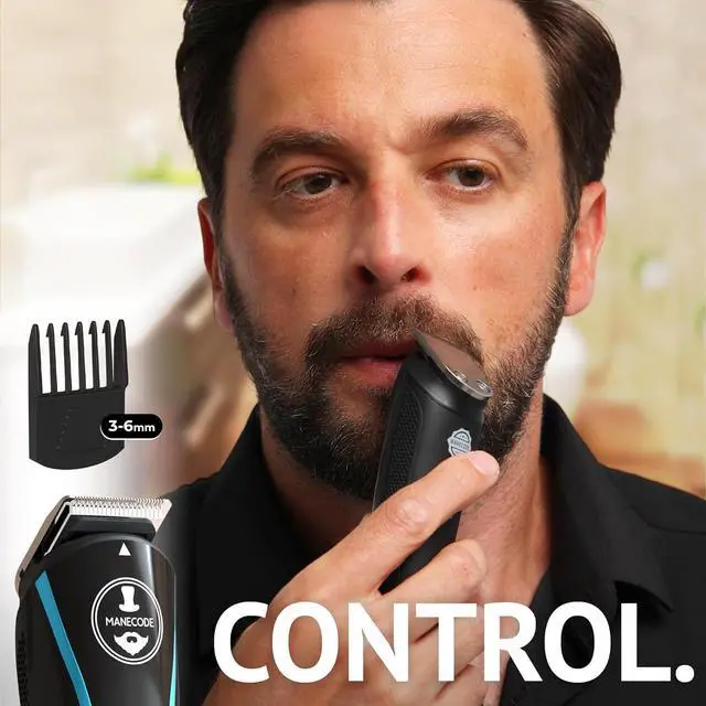 Alt view image 6 of 7 - 11-in-1 Men's Beard and Mustache Electric Trimmer Kit, Cordless Body and Nose Hair Razors, Set of Beard Clippers, USB Rechargeable Battery, Shaver for Men, Lifetime Self-Sharp Blades