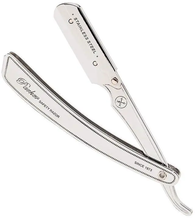 Alt view image 3 of 7 - Parker SRX Straight Razor  All Stainless Steel Barber Razor with Clip-Type Blade Holder for Disposable Blades  Ideal for Precision Wet Shaving at Home or Barbershop  Iconic Brand