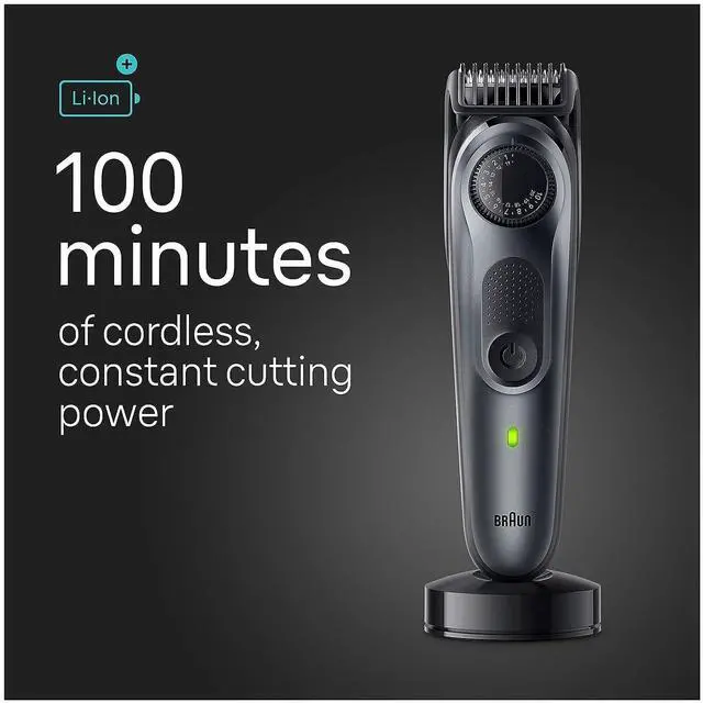 Alt view image 5 of 7 - Braun All-in-One Style Kit Series 5 5490, 9-in-1 Trimmer for Men with Beard Trimmer, Body Trimmer for Manscaping, Hair Clippers & More, Ultra-Sharp Blade, 40 Length Settings, Waterproof