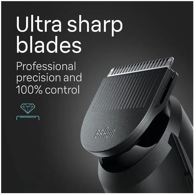 Alt view image 7 of 7 - Braun All-in-One Style Kit Series 5 5490, 9-in-1 Trimmer for Men with Beard Trimmer, Body Trimmer for Manscaping, Hair Clippers & More, Ultra-Sharp Blade, 40 Length Settings, Waterproof