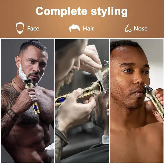 Alt view image 4 of 6 - GSKY Professional Hair Clippers, Beard Trimmer for Men Electric Razor, Clippers and Trimmers Set Shavers for Men, Barber Clippers Hair Cutting Kit