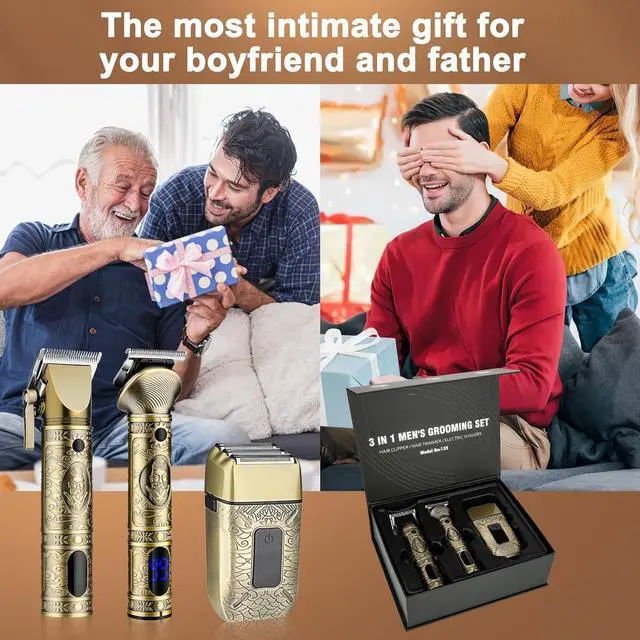 Alt view image 5 of 6 - GSKY Professional Hair Clippers, Beard Trimmer for Men Electric Razor, Clippers and Trimmers Set Shavers for Men, Barber Clippers Hair Cutting Kit