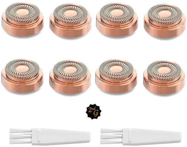 Main image of tuokiy Replacement Heads for Flawless Finishing Touch Facial Hair Removal Tool for Women. Just fit Gen 2 Hair Removal Device
