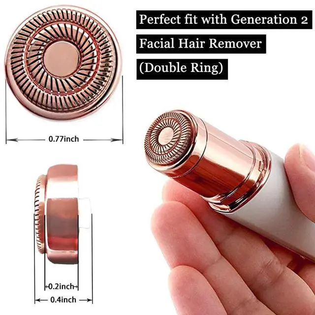 Alt view image 5 of 6 - tuokiy Replacement Heads for Flawless Finishing Touch Facial Hair Removal Tool for Women. Just fit Gen 2 Hair Removal Device