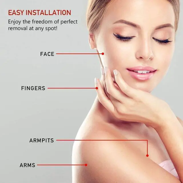 Alt view image 6 of 6 - tuokiy Replacement Heads for Flawless Finishing Touch Facial Hair Removal Tool for Women. Just fit Gen 2 Hair Removal Device