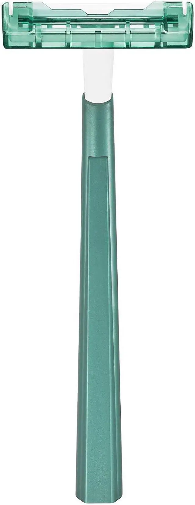 Alt view image 5 of 6 - BIC Twin Select Disposable Razors; 2 Blades For a Smooth and Comfortable Shave; Sensitive Skin; Green Handle; 10 Piece Razor Set