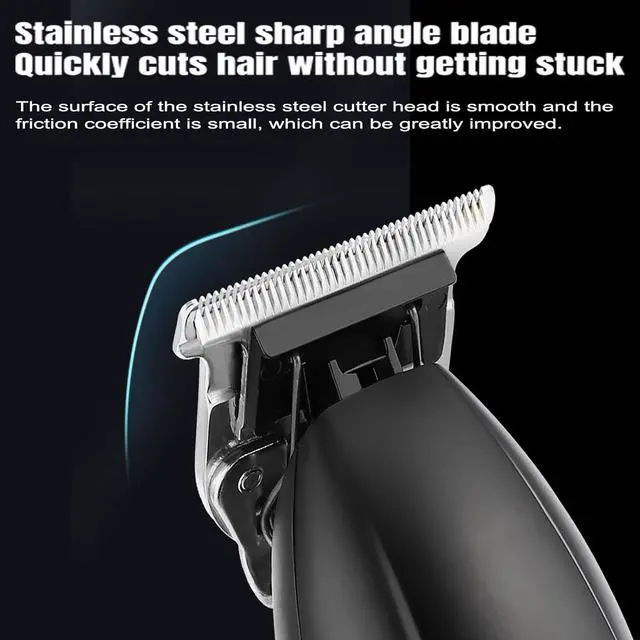 Alt view image 3 of 7 - Professional Hair Clippers for Men - Cordless Beard Trimmer Electric Razor Foil Shavers, Barber Clippers Hair Trimmer Rechargeable Hair Grooming Kit, LCD Display, Gifts for Men (Black)