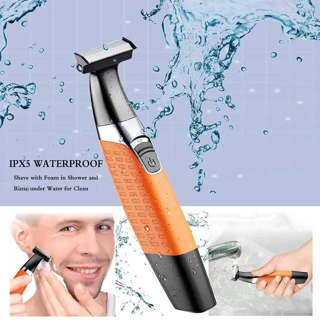 Alt view image 7 of 7 - Electric Razor, Beard Trimmer Men, Waterproof Beard Grooming,Cordless USB Rechargeable Body Groomer and Hair Remover for Eyebrow, Beard Facial& Body Hair for Men and Women