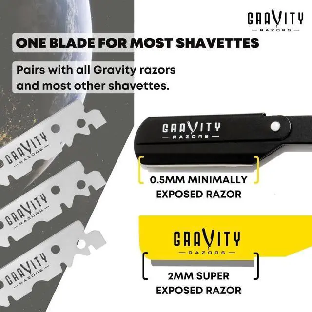 Alt view image 5 of 7 - Premium Single Edge Razor Blades - Swedish Steel Razor Blades for Safety Razors and Straight Edge Razors, by GRAVITY RAZORS (100 Count, 3-Pack)