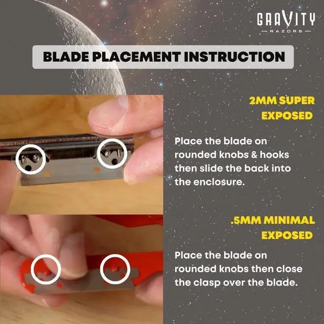 Alt view image 4 of 7 - Premium Single Edge Razor Blades - Swedish Steel Razor Blades for Safety Razors and Straight Edge Razors, by GRAVITY RAZORS (100 Count, 3-Pack)