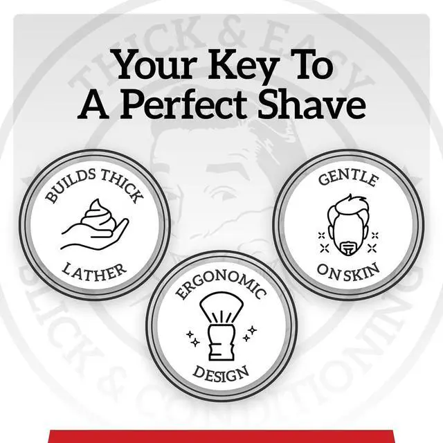 Alt view image 2 of 6 - Mr. Fine Better Than Badger Shaving Brush, Ultra-Soft Synthetic Angel Hair Bristles for Mens Wet Shaving, Easy Lather & Smooth Glide, Ergonomic Handle, White