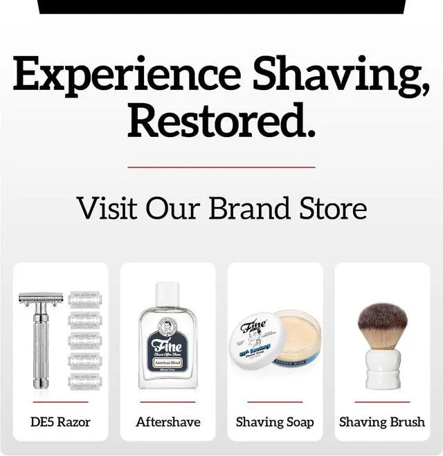 Alt view image 6 of 6 - Mr. Fine Better Than Badger Shaving Brush, Ultra-Soft Synthetic Angel Hair Bristles for Mens Wet Shaving, Easy Lather & Smooth Glide, Ergonomic Handle, White