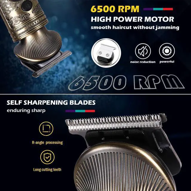 Alt view image 3 of 5 - Beard Trimmer for Men,Cordless Hair Clipper,Electric Razor Shavers for Men,All in One Waterproof Mens Grooming Kit for Head Mustache Face Nose Ear Body Hair, with Storage Bag and Stand Holder,Gifts