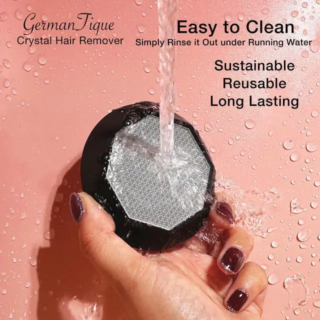 Alt view image 6 of 6 - Crystal Hair Eraser,Upgraded Crystal Hair Remover Diamond,Painless and Effective Nano Glass Hair Removal Stone and Skin Exfoliation,Natural Epilator for Women and Men(Black)