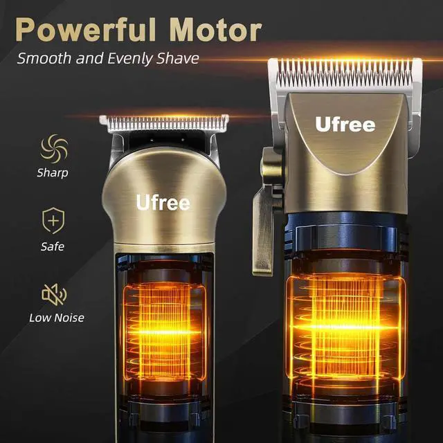 Alt view image 5 of 7 - Ufree Hair Clippers for Men Professional with Beard Trimmer, Barber Clippers and Trimmers Set, Electric Razor Shavers for Men, Cordless Mens Grooming Kit for Nose, Face, Hair, Gifts