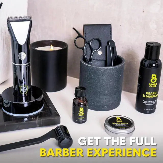 Alt view image 7 of 7 - The Beard Club Beard Trimmer for Men - Electric Cordless Rechargeable Beard & Hair Trimmer - High Power 7000 RPM - 8 Color Guides 45 Unique Trim Lengths - Travel Lock