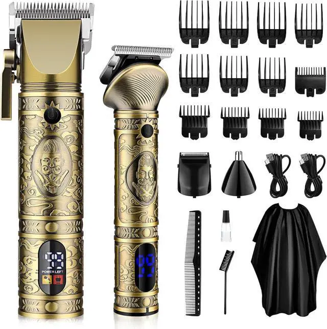 Main image of GSKY Hair Clippers for Men Professional, Cordless Clippers for Hair Cutting, Mens Hair Clippers and Trimmer Kit for Barber with LED Display
