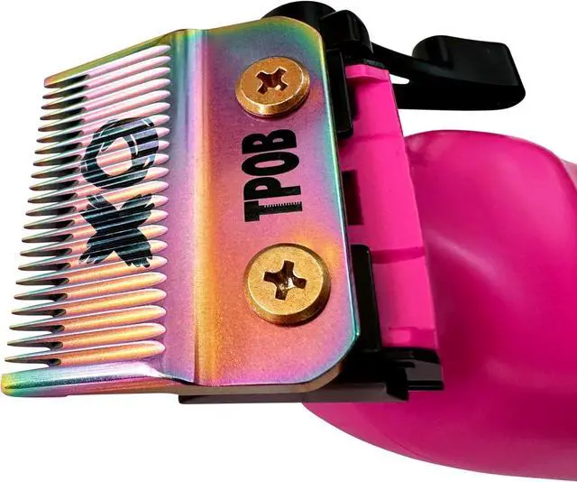 Alt view image 3 of 7 - TPOB X Digital Brushless 6800rpm Professional Hair Trimmer Hair Clippers for Men, Psycho Zero Gapped T-Blade Trimmer Cordless Rechargeable Edgers Clippers (X Clipper Pink with Stand)