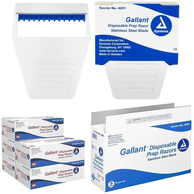 Main image of Dynarex 4251 Gallant Disposable Prep Razor, Pack of 250