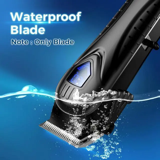 Alt view image 5 of 6 - Professional Hair Clippers for Men&Women, Low Noise Hair Cutting Kit with 10 Color Combs, LED Display, Gifts for Men, 5H Cordless Clippers and Trimmers Set with Scissors,Cape