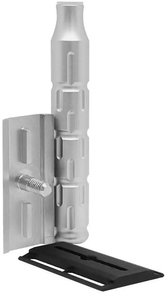 Alt view image 3 of 7 - The Goodfellas Smile SYNTESI ALUMINUM, CNCMachined DoubleEdge Safety Razor  45° Precision Angle, UltraLight & Agile Design for Face Shaving, Made in Italy
