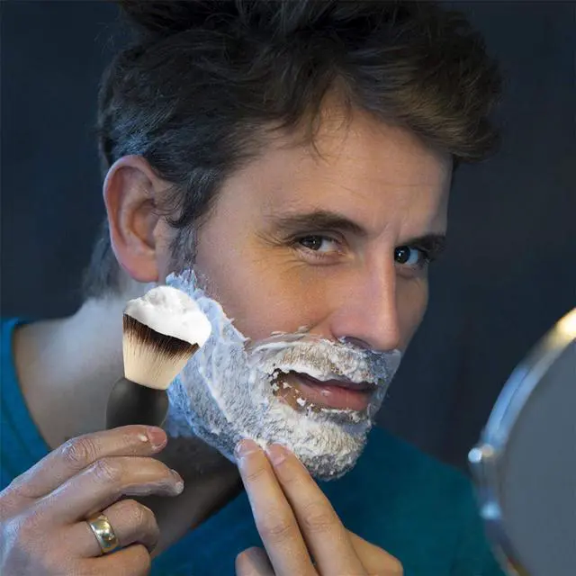 Alt view image 5 of 7 - Aethland Shaving Brush Set for Men Fathers Day Gift, Include 100g Shaving soap, Hair Shaving Brush with Solid Wood Handle, and Dia 3.1 inches Stainless Steel Shaving Bowl, Shaving Stand Wet Shaving