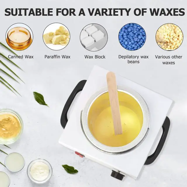 Alt view image 2 of 7 - Wax Warmer Kit For Hair Removal, Professional Waxing Kit with 50pcs Waxing Sticks Single Wax Warmer Electric Heater For Women & Men, Facial Skin Body SPA Salon Equipment