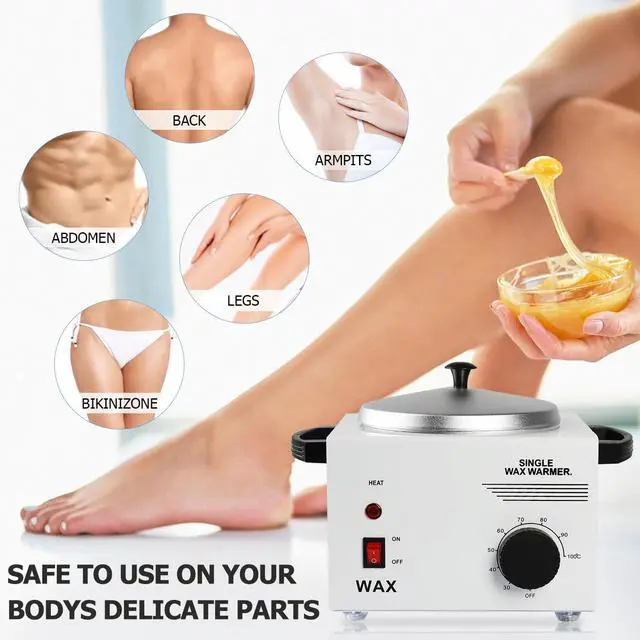 Alt view image 3 of 7 - Wax Warmer Kit For Hair Removal, Professional Waxing Kit with 50pcs Waxing Sticks Single Wax Warmer Electric Heater For Women & Men, Facial Skin Body SPA Salon Equipment