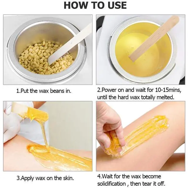 Alt view image 4 of 7 - Wax Warmer Kit For Hair Removal, Professional Waxing Kit with 50pcs Waxing Sticks Single Wax Warmer Electric Heater For Women & Men, Facial Skin Body SPA Salon Equipment