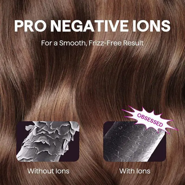 Alt view image 7 of 7 - Hair Dryer, Wavytalk Turblow Pro Fast Drying Blow Dryer with Diffuser, High Speed Hair Dryer with 110,000 RPM, Pro Negative Ions for Reduces Damage, Frizz Smoothing, 3 Speeds & 3 Temps, Pink