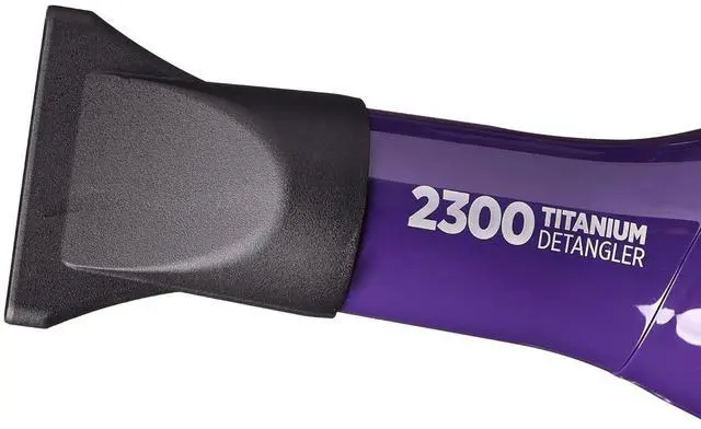 Alt view image 5 of 7 - RED by Kiss Titanium 2300 Detangler Dryer 4X Faster Straightening 3 Bonus Titanium Detangler Pik Included (Hair Dryer)